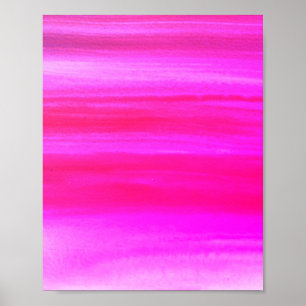 Pink abstract Fun Cool Whimsical Art Pretty Unique Poster