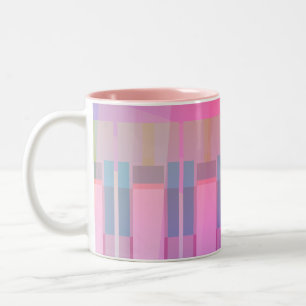 Pink Abstract Geometric Mug