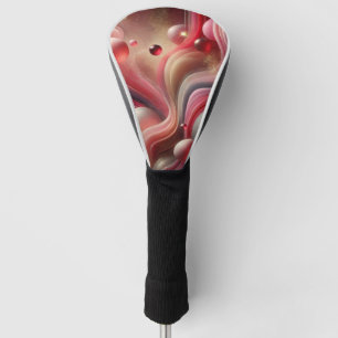 Pink Abstract Golf Head Cover