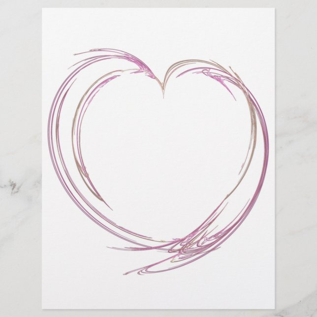 Pink Abstract Heart (Front)