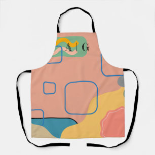 Pink, Abstract Kitchen Apron Customisable