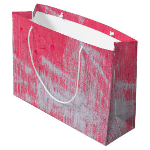 Pink Abstract Large Gift Bag