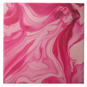 Pink abstract marble pattern home office decor tile