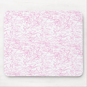 Pink Abstract Office File Folder Set Mouse Mat