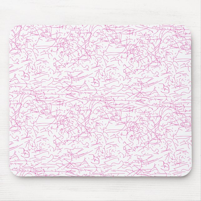 Pink Abstract Office File Folder Set Mouse Mat (Front)