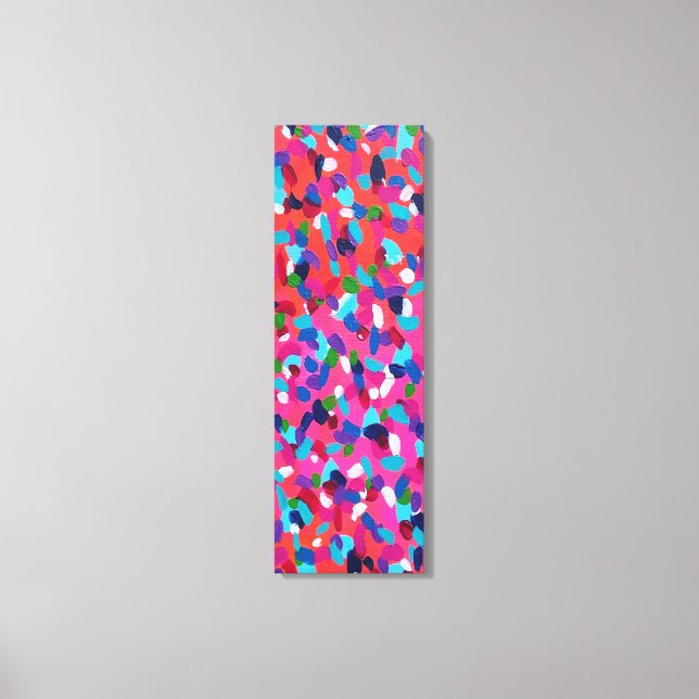 Pink Abstract painting Canvas Print (Front)