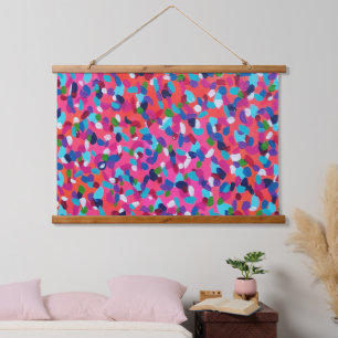 Pink Abstract painting  Hanging Tapestry