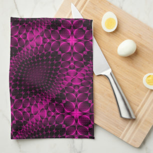 Pink Abstract Pattern Blanket Tea Towel