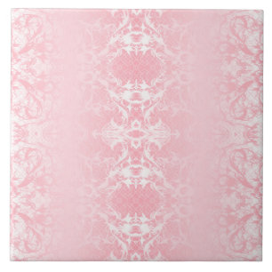Pink abstract pattern Ceramic Tile