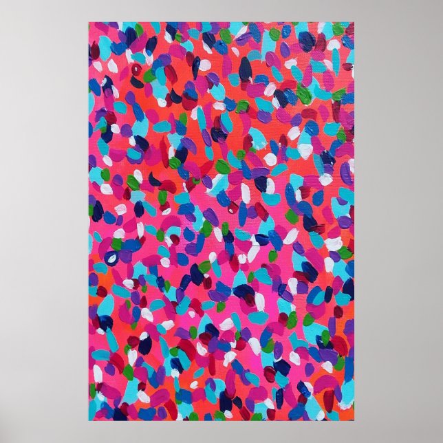 Pink Abstract Poster (Front)