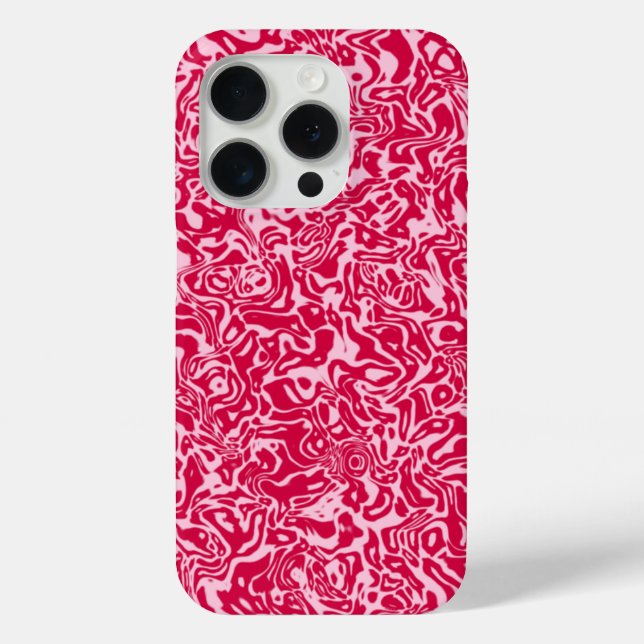 Pink Abstract Swirl Case-Mate iPhone Case (Back)