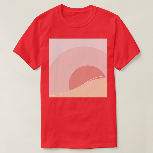 Pink Abstract T-Shirt (Design Front)