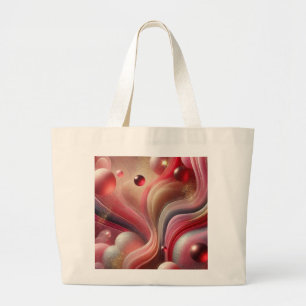 Pink Abstract Tote Bag
