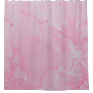 Pink abstract wallpaper shower curtain