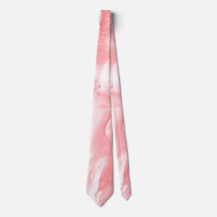 Pink Abstract Watercolor Marble Background Tie