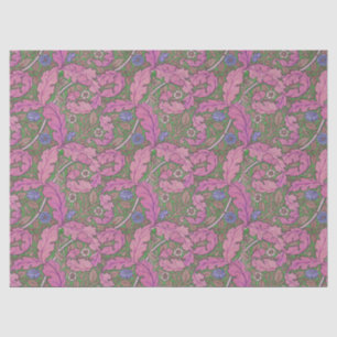 Pink Acanthus & rose William Morris crafters' Tissue Paper