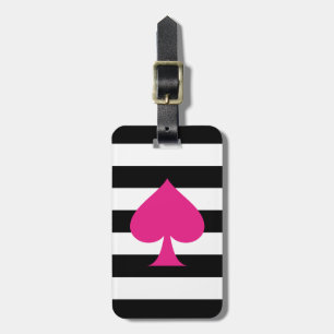 Pink Ace of Spades Luggage Tag