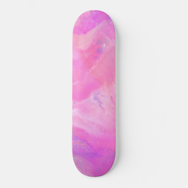 Pink Acid Stain Skateboard (Front)