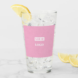 Pink - add your logo  glass