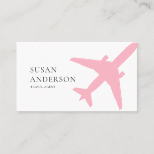 Pink Aeroplane Business Card