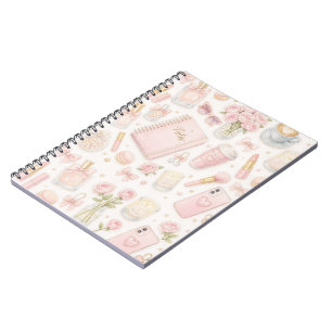 Pink Aesthetic Beauty Essentials Journal Cover