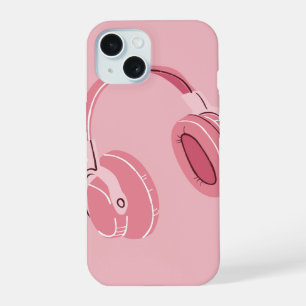 Pink Aesthetic Headphone Phone Case – Music Lover 