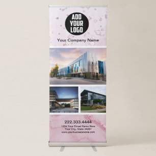 Pink Aesthetic trade show Retractable Banner