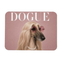 Pink Afghan Hound Dog Covergirl