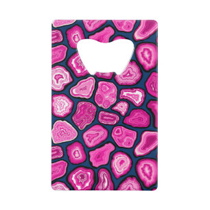 Pink agate slices