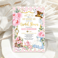 Pink Alice in Wonderland Bridal Shower Tea Party