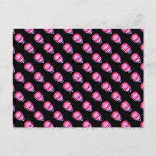 Pink Alien Head Postcard