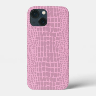 pink alligator crocodile skin iPhone 13 mini case