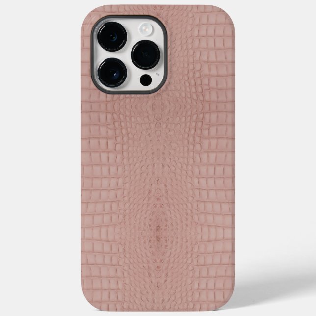 Pink Alligator Texture Print Case-Mate iPhone Case (Back)