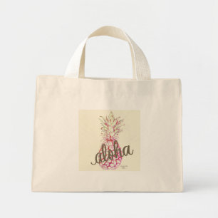 Pink Aloha Pineapple Tiny Tote