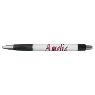 Pink Amelia Girls Name Logo