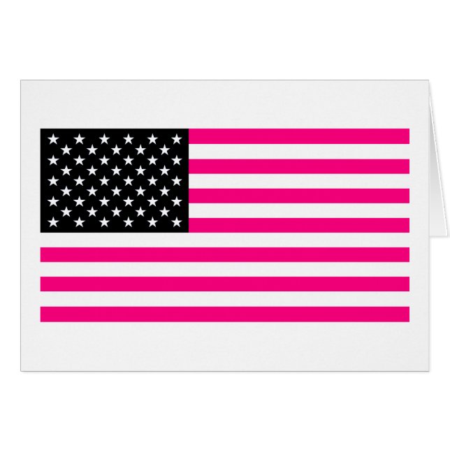 pink american flag (Front Horizontal)