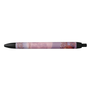Pink Amethyst Black Ink Pen