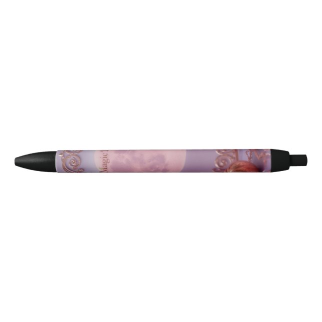 Pink Amethyst Black Ink Pen (Front)
