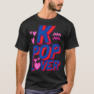 Pink &amp_ Purple Cute K-Pop T-Shirt