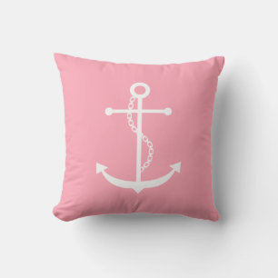 Pink Anchor Cushion