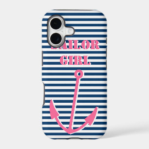 Pink anchor iPhone 5 case Sailor girl