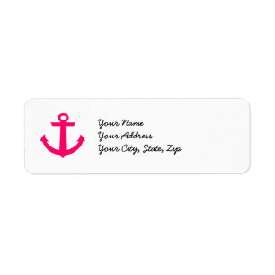 Pink Anchor Label