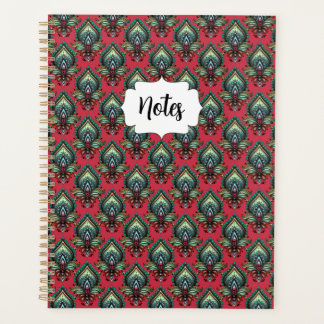 Pink and Aqua Fancy Pattern Boho Planner