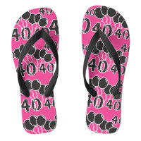 PINK and BLACK 40th Birthday - 40 yrs old Bday