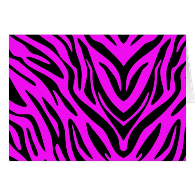 Pink and Black Abstract Zebra (Front Horizontal)