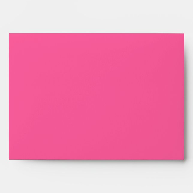 Pink and Black Bridal Shower Invitation Envelope (Front)