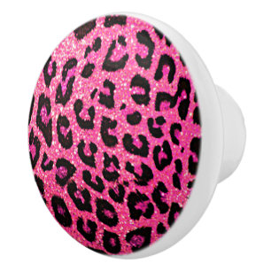 Pink and black Ceramic Pull knobs!