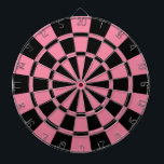 Pink And Black Dartboard<br><div class="desc">Pink And Black Dart Board</div>