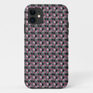 Pink And Black Floral iPhone 11 Case