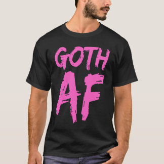 Pink and Black Goth Pastel Graphic T-Shirt